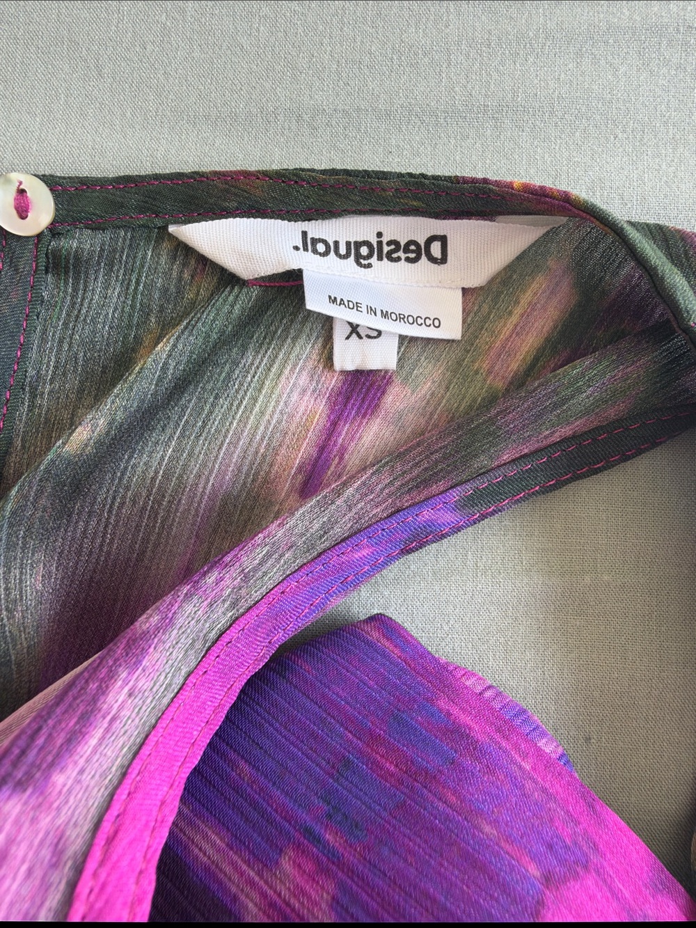 Desigual Multicolor Pink & Purple Printed Jumpsuit